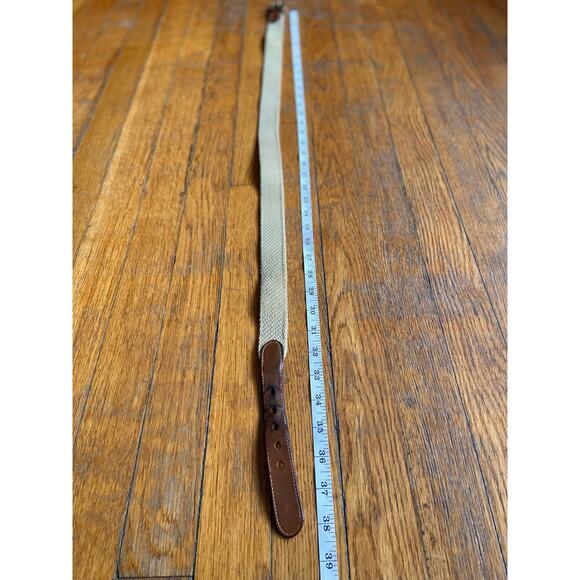 Vintage DOONEY & BOURKE Beige Surcingle Belt Womens sz 36 - Picture 11 of 11